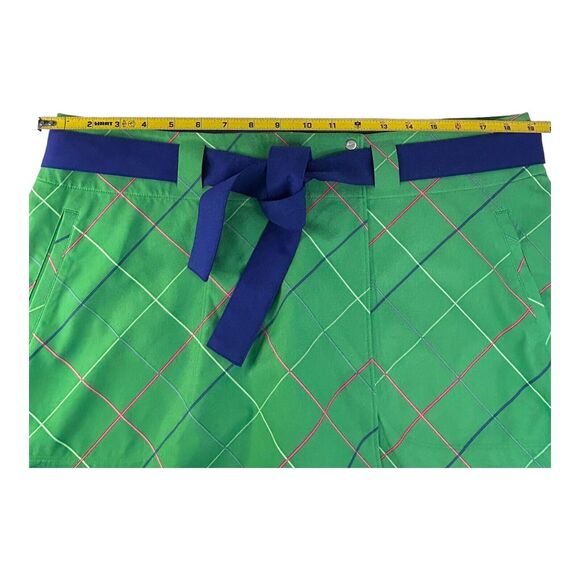 Nike Golf Skirt Short Combo Womens Size 14 Dri-Fit Tour Performance Green/Violet - Picture 3 of 16